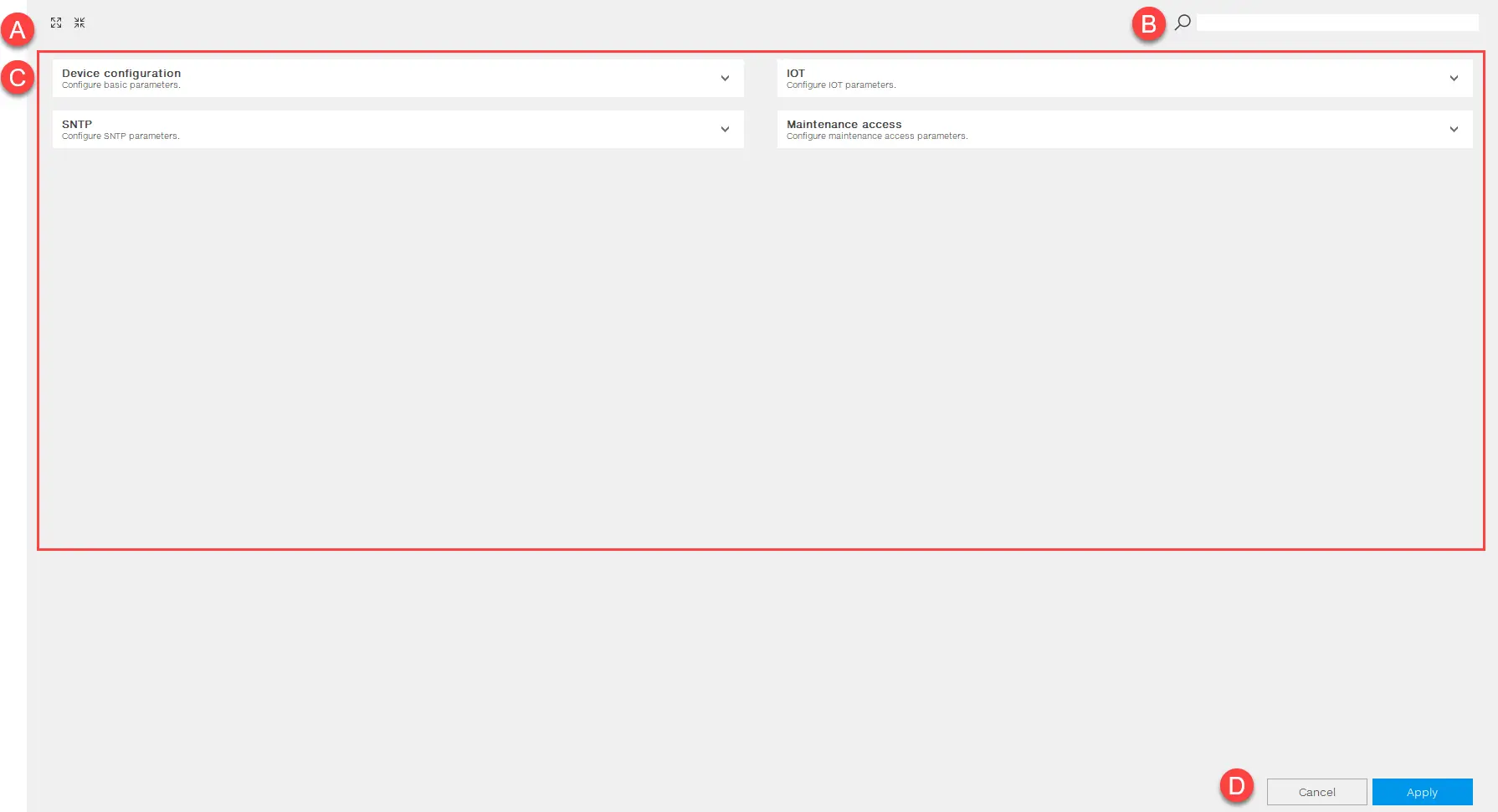 Configuration gateway