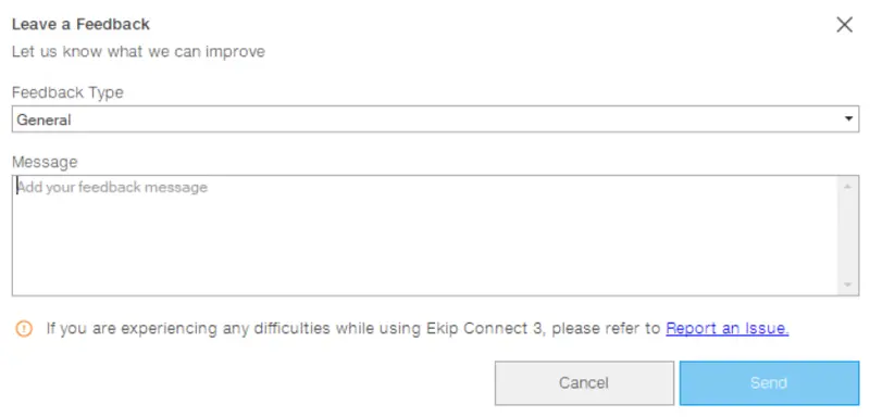 How to leave a feedback