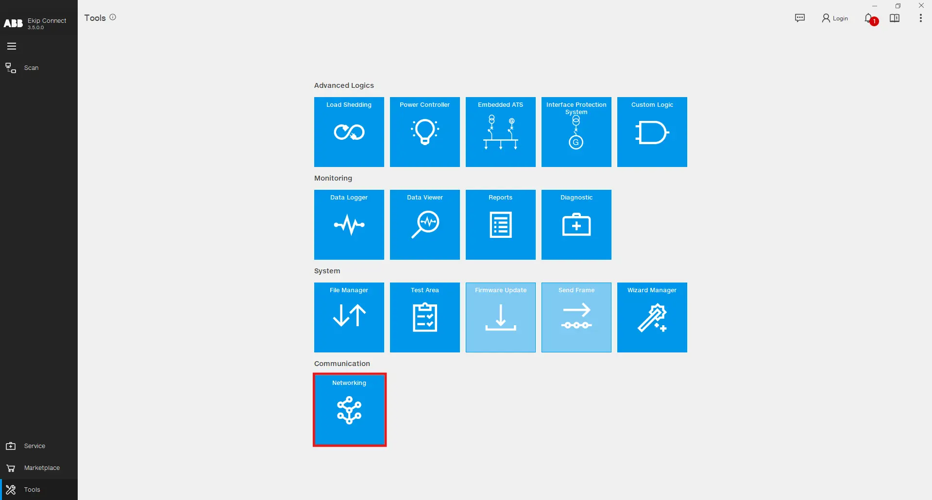 Tools Networking page